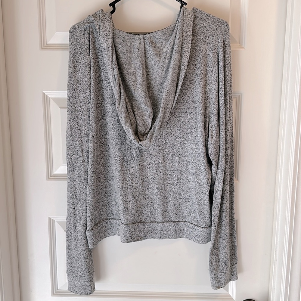 PINK Victoria’s Secret Gray Hoodie- L - Picture 3 of 4